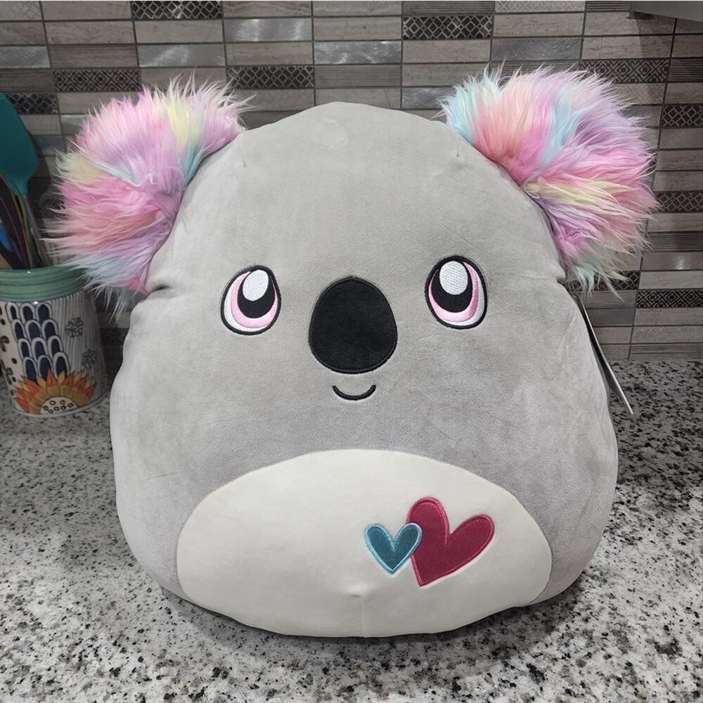 SQUISHMALLOWS valentines heart ‎ Kelina 16" koala bear new!!!